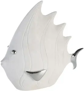 Фигурка животного GILDE "фигура рыбы" 36х33х10 см, белый
