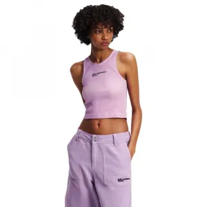 Футболка без рукавов Karl Lagerfeld Washed Ribbed, фиолетовый