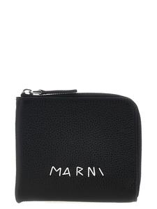 Кошелек с логотипом Marni, черный