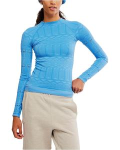 Женская футболка с длинным рукавом FP Movement High Road, Light Cobalt