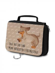 Mr. & Mrs. Panda Косметичка в виде собачки, с изображением таксы, с надписью «Собачье счастье»