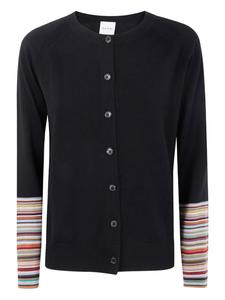 Пол Смит кардиган с полосатыми манжетами Paul Smith, черный