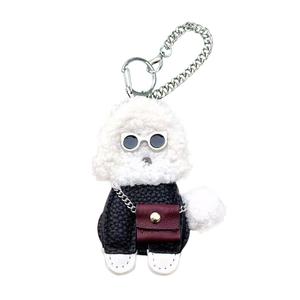 Cool Sunglasses Teddy Dog Pom-Pom Pendant Doll Products A little tide to play