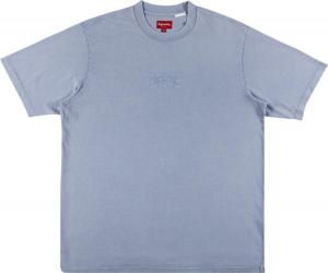 Футболка Supreme Acid Wash Short-Sleeve Top 'Light Blue', синий