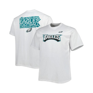 Мужская фирменная белая футболка philadelphia eagles big and tall hometown collection hot shot Fanatics, белый