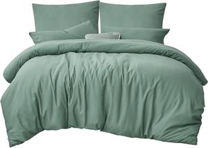 Комплект постельного белья RUIKASI, 3 предмета, 200х200/80x80, шалфейно-зеленый