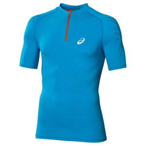 Футболка ASICS IM 1/2 Zip Top 8070 ATLANTIC, синий