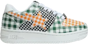 Кроссовки Wmns Bapesta Low Gingham - Green, разноцветный