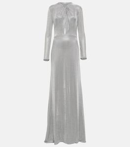 Платье с вырезом COSTARELLOS, серебряный