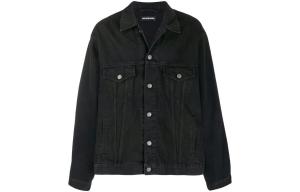 Джинсовая куртка мужская черная Balenciaga, черный