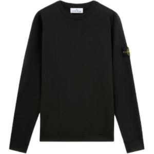 Лонгслив мужской Stone Island с логотипом-нашивкой, черный