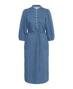 Синее джинсовое платье с рукавами 3/4 Part Two, синий