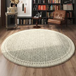 AOVOC Ковер круглый 200 см диаметр, европейский винтаж, толстая версия Victoria - Round - Thick Version - 02 для гостиной, спальни, под журнальный столик