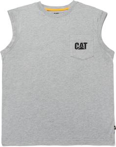 Caterpillar мужская безрукавка с карманом, Heather Grey