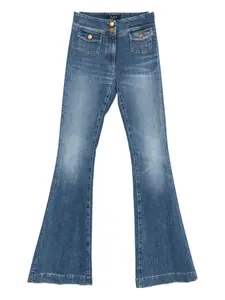 Расклешенные джинсы с карманами с клапанами Seafarer, синий