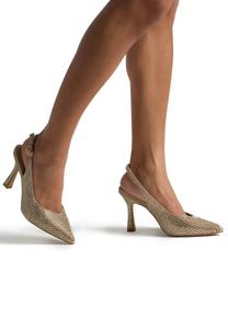 Туфли на каблуке CUBIERTO CON PEDRERÍA Alma en Pena, светло-коричневый