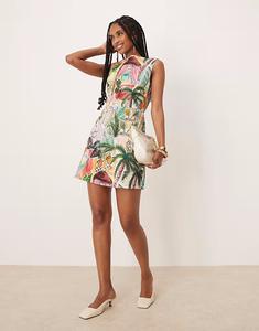 Мини-платье Isabelle Pennington-Edmead Amalie с принтом «святилище» Isabelle Pennington Edmead