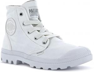 Женские ботинки Palladium Pampa Hi, веганские тканевые ботинки на шнуровке, Star White