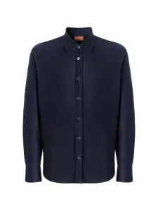 Рубашка с зигзагообразным узором Missoni, синий