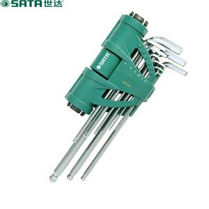 SATA 09124 Набор из 9 шестигранных ключей с удлиненной шаровой головкой для увеличения мощности