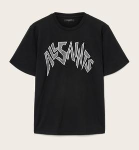 Футболка AllSaints Zinc Boyfriend, черный
