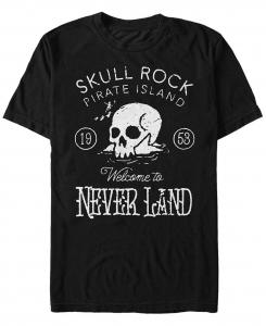 Мужская футболка с коротким рукавом в винтажном стиле disney peter pan skull rock Fifth Sun, черный
