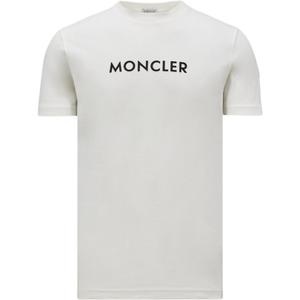 Логотип Детализированный Свитшот Футболка Moncler, Белый