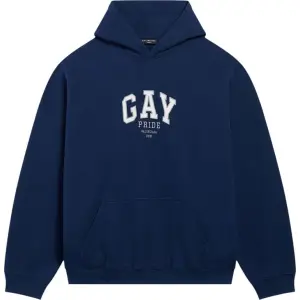 Худи Balenciaga Pride Boxy Hoodie 'Navy/White/Grey', синий