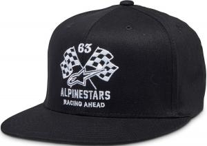 Шапка Alpinestars Double Check Flatbill, черно-белая