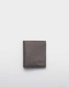 Кошелек из сафьяновой кожи Prada, зеленый