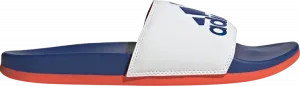 Сандалии Adidas Adilette Comfort Slide 'White Royal Blue Solar Red', синий