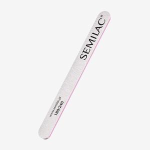 Пилочка для ногтей nail file straight 180/240 Semilac, количество 1 шт.