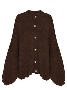Вязаный кардиган Lilavie Lolaa, темно-коричневый