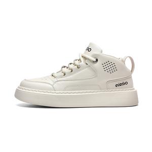 EDENBO Мужские мид-топ скейтборд кроссовки бежевые, цвет Beige