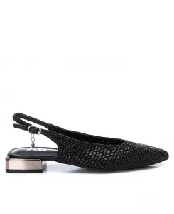 Женские плоские босоножки на ремешках XTI с плетением, черный