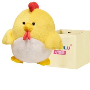Плюшевая кукла цыпленок и петух, высота 27см/45см/55см Click, желтый