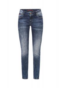 Джинсы в повседневном подержанном стиле CIPO & BAXX, синий