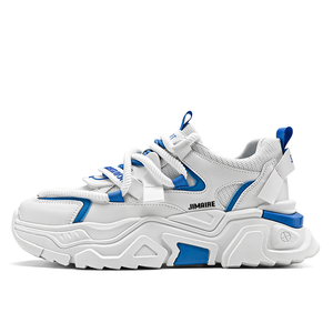 Низкие, массивные, нескользящие кроссовки для мужчин King Jinmai, White Blue