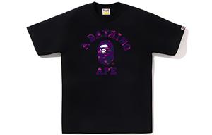 Футболка Bape Color Camo College SS23 A BATHING APE, черно-синяя