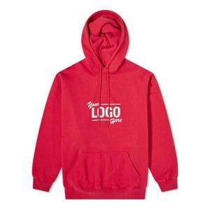 Толстовка your logo here popover hoodie 'raspberry white' Balenciaga, красный