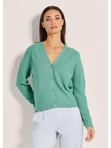 MADELEINE Мятный кардиган с V-образным вырезом