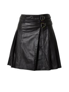 Кожаная юбка Karen Millen Skirt, черный
