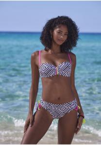 Топ бикини Buffalo Bikini top, Schwarz-Weiß/Black