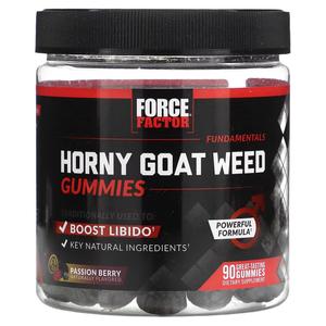 Fundamentals, Horny Goat Weed, Passion Berry, 90 жевательных конфет Force Factor
