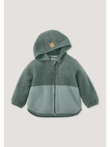 Куртка из шерстяного флиса елового цвета Hessnatur