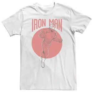 Футболка с постером «Большие и высокие Мстители: Финал» с Железным человеком Marvel, белый
