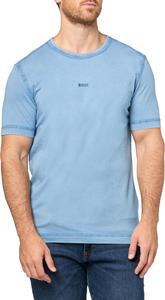 Мужская футболка BOSS с маленьким тональным логотипом, стандартный крой, трикотаж, Quartz Blue Fade