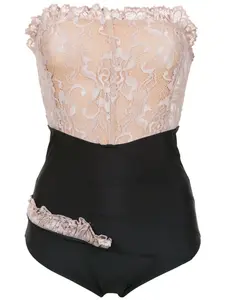 Деконструированный купальник Amir Slama, черный