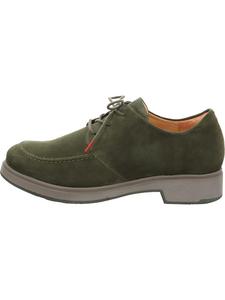 Think! Кожаные туфли на шнуровке цвета хаки