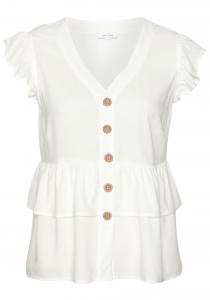 Блуза LASCANA, жемчужно-белый